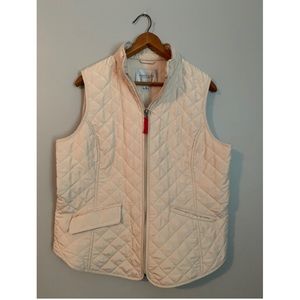 Cream puffer vest